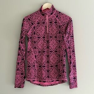 Ideology 1/4 Zip Active Top Pink‎ Purple Size S